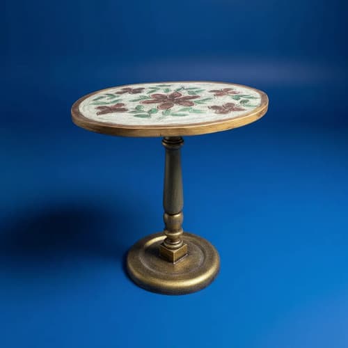 Mesa Artesanal Gala Dorada Vintage de Thor Home